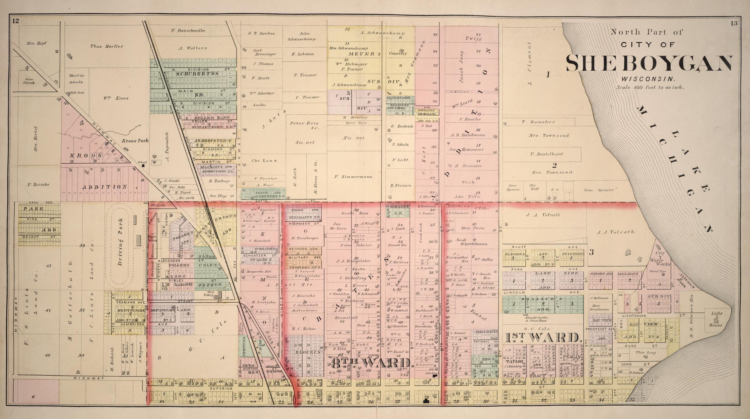 Plat Book Of Sheboygan County Wisconsin Full View Uwdc Uw