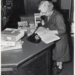 Reference Desk at the Wausau Public Library - 1960 - Gertrude "Tanny" Tannewitz