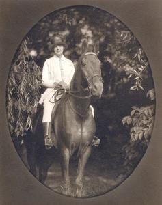 Margaret H'Doubler on her horse