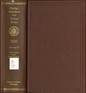 Foreign relations of the United States, 1950. East Asia and the