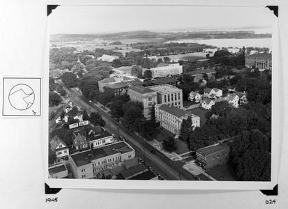 Aerial, UW-Madison, ca. 1945