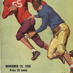 Football game program cover