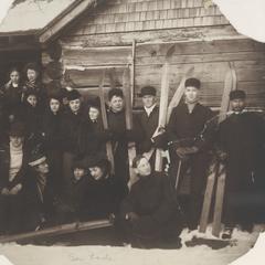 Faculty at cottage on Brule River
