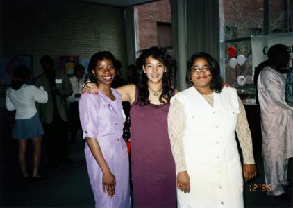 Students at 1995 multicultural graduation celebration