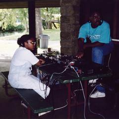 DJ at multicultural picnic in 1996