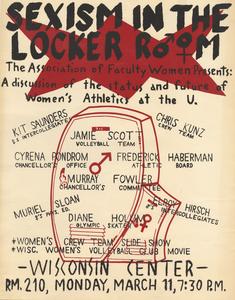 Sexism in the locker room event poster