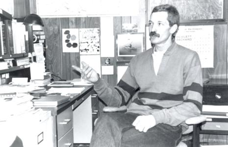 CLSES researcher, Larry Heinis, in his office