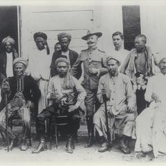 Muslims with U.S. officer, Mindanao, 1899-1901