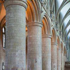 Gloucester Cathedral nave north piers