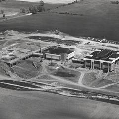 Aerial view of University of Wisconsin-Green Bay during construction