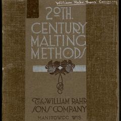 20th century malting methods