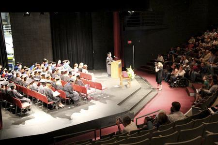 Graduation ceremony in the theater