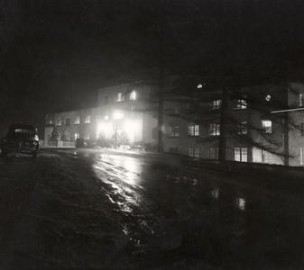 Elizabeth Waters Residence Hall at Night