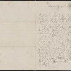 [Letter from Agnes Sternberger to her sisters, Hannah and Julie Sternberger]