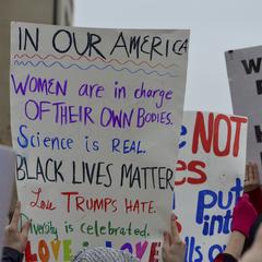 In Our America, Women Are in Charge of Their Own Bodies, Science is Real, Black Lives Matter, Love Trumps Hate, Diversity is Celebrated. Love is Love