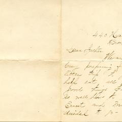 Letter from Harriet to "Father", 1899