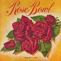 Cover of 1953 Rose Bowl program