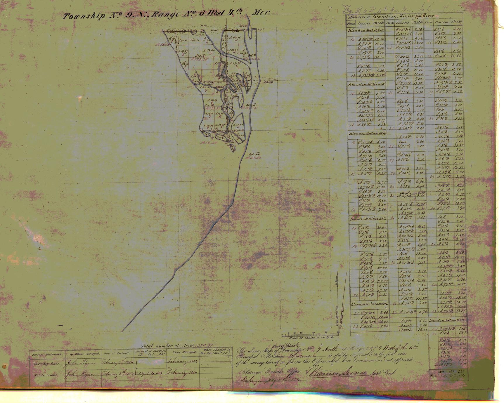[Public Land Survey System map: Wisconsin Township 09 North, Range 06 West]