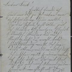 [Letter from Hanna Sternberger to her brother Karl Sternberger, September 26, 1885]