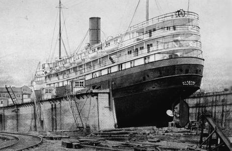 The Alabama in dry dock
