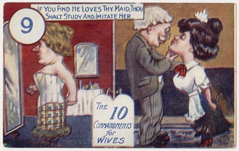 'If you find he loves thy maid' postcard