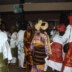 People at Mrs. Abe's chieftaincy celebration
