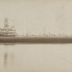 Starboard profile of whaleback steamer