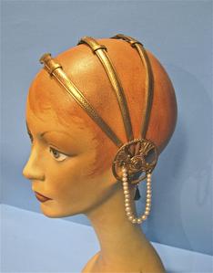 Flapper Art Deco Egyptian Revival headpiece
