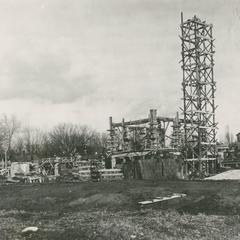 North Hall construction, 1913