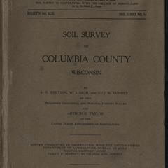 Soil survey of Columbia County, Wisconsin