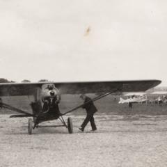 Lindbergh airplane at Pennco Field, Madison