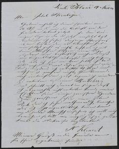 [Letter from Anton Klenert to Jakob Sternberger, November 19, 1853]