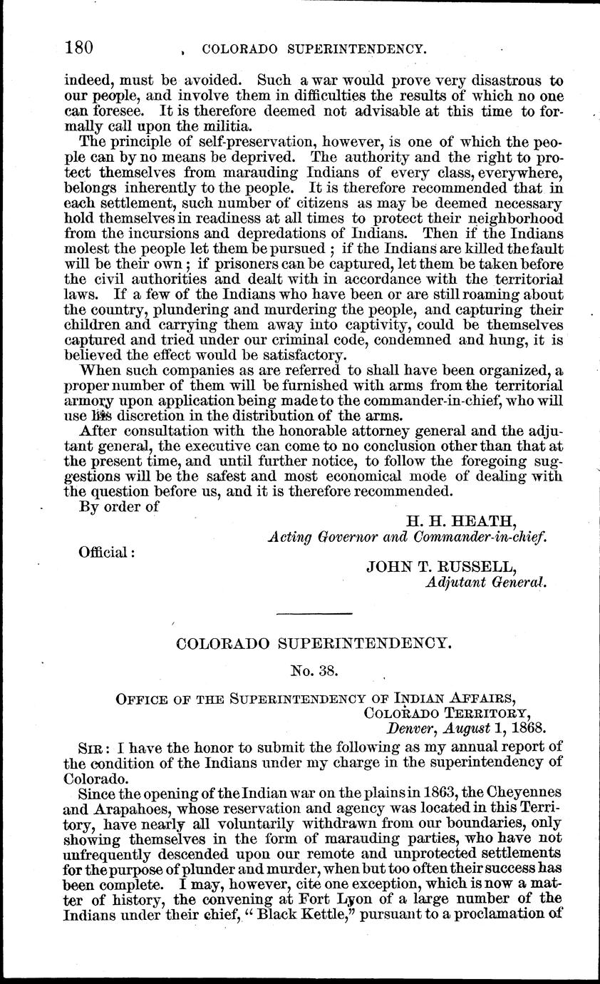 Annual report of the Commissioner of Indian Affairs, for the year 1868 ...