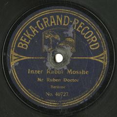 Inzer Rabbi Mosshe