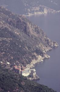 Distant view of Simonopetra