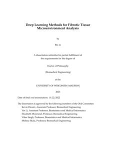 Deep Learning Methods for Fibrotic Tissue Microenvironment Analysis