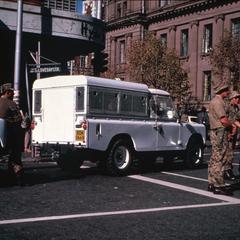 Paddy Wagon of Riot Police Outside Johannesburg City Hall Following Anti-Republic Day Rally in May 1981