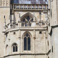 Gloucester Cathedral exterior St Andrew's chapel