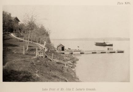 Lakefront of Mr. John T. Lester's grounds