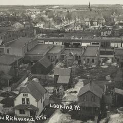 View from New Richmond water tower, facing west
