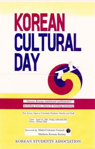 Poster for Korean Cultural Day