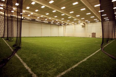 Indoor soccer field at the Kress Events Center