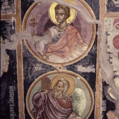 Frescos at St. George's chapel at Agiou Pavlou