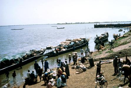 Passenger Boats Along the Niger River