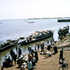 Passenger Boats Along the Niger River