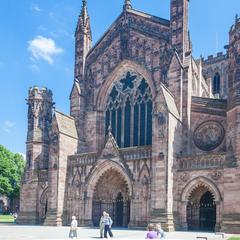 Hereford Cathedral exterior west facade