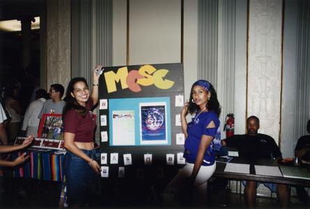 Multicultural Student Center display at 2002 MCOR