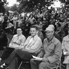 Spectators at the 1954 Wisconsin Livestock Breeders Association Show