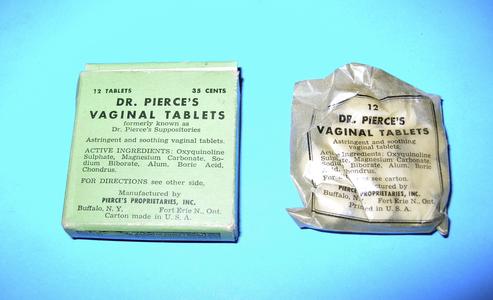Dr. Pierceʼs vaginal tablets