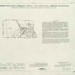 [Public Land Survey System map: Wisconsin Township 43 North, Range 04 West]